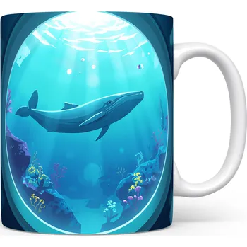 Hrnek s motivem z vodního světa – Modrá harmonie hlubin