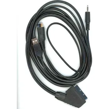 Datový kabel SINTECH© Premium Sintech RGB PRO Scart Kabel pro Amstrad CPC 464 / 6128 – s USB-Power kabelem