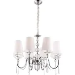 Maxlight P0110 Závěsný lustr CHARLOTTE 8 bílý + skleněné ověsy 113006791