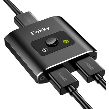 Fokky obousměrný HDMI přepínač Splitter 4K 60Hz hliníkový