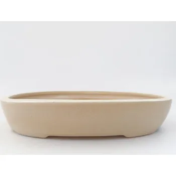 Květináč Keramická bonsai miska 22 x 16,5 x 4,5 cm běžová