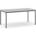 Jídelní stůl, 160x80 cm, tmavě šedá podnož, šedá 159464163