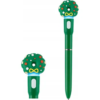 Vánoční dekorace Propiska Vánoční LED Věnec Červeno-Zelený Svítící LED