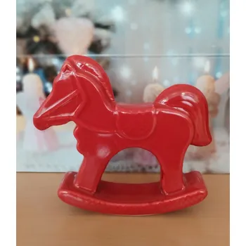 Vánoční dekorace Houpací koník červený 5126-R