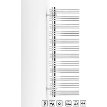 Radiátor Zehnder Radiátor Zehnder Yucca Asym 174x58 cm, chrom, YAC-170-060 YAC-170-060