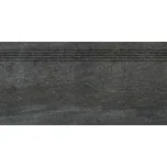 RAKO Schodovka Rako Quarzit černá mat rektifikovaná 40x80 DCP84739 DCP84739