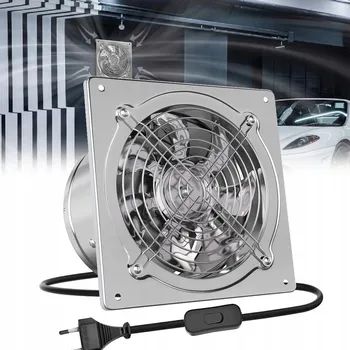 Domácí ventilátor Osový ventilátor nástěnný fi 150 mm TICHÝ VÝKONNÝ