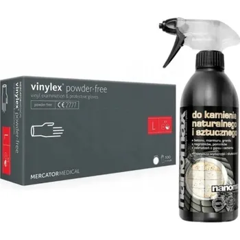 Vrták Sada na čištění pomníků a náhrobků Nanomax + vinylové rukavice Vinylex L