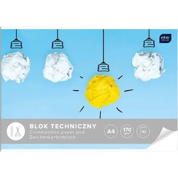 Technický blok A3 10 listů 170 g/m2 Bílý Interdruk školní výbava