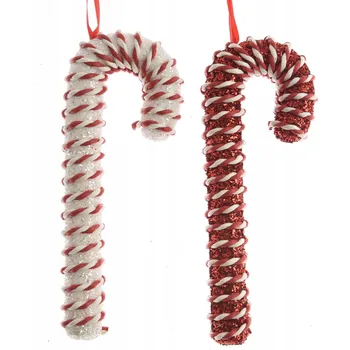 Vánoční dekorace Cukrová hůl na vánoční stromeček, ozdoba, 20,5 cm