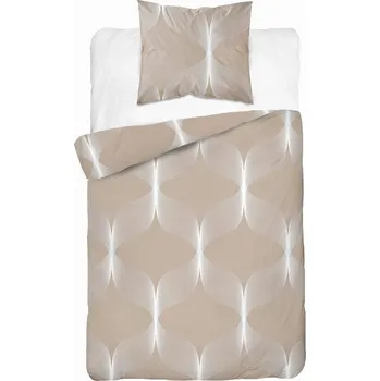 Povlečení Bavlna Povlečení 140x200 Geometrická mozaika Béžová