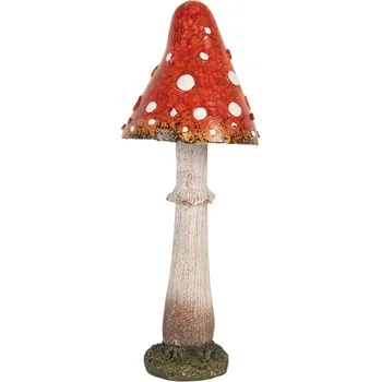 Bytová dekorace Dekorace figurka houba muchomůrka - Ø 9*23 cm
