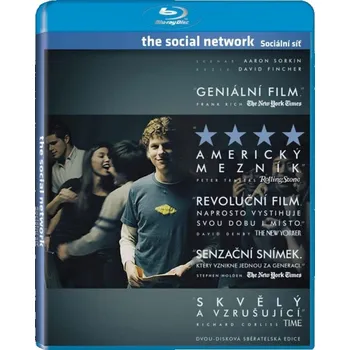 DVD film Sociální síť - Blu-ray v krabičce, 2010