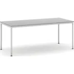 Jídelní stůl, 180x80 cm, šedá podnož, šedá 159465119