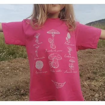 Dětské tričko "Mykologické" růžové Barva: Růžová, Velikost: 9-11 let/134-146 cm