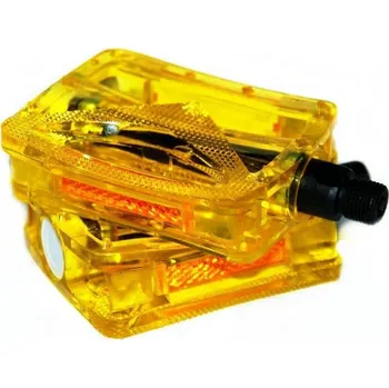 Pedál na kolo Platformové pedály JET Transparentní zelené