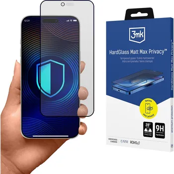 3mk HardGlass Matt Max Tvrzené Sklo iPhone 17 Air Soukromí