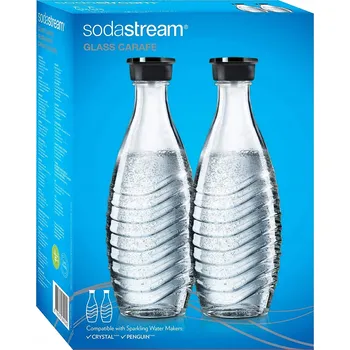 Příslušenství pro výrobník sody Skleněná karafa SodaStream 0,6 L 2 ks kompatibilní s Crystal a Penguin