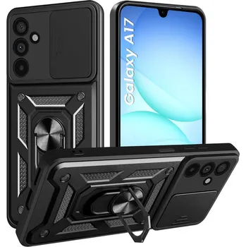 Pouzdro na mobilní telefon Techsuit CamShield Series pro Samsung Galaxy A17 5G/A17 4G černá