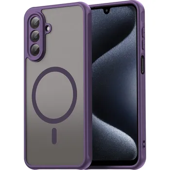 Pouzdro na mobilní telefon Techsuit HaloFrost II MagSafe pro Samsung Galaxy A17 5G A17 4G fialová