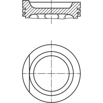 Píst motoru Píst MAHLE 034 78 02