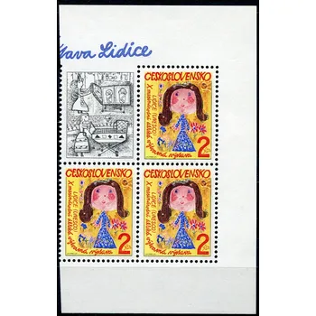 Poštovní známka Českosloveská pošta (1982) č. 2538 ** blok- Československo - X. mezinárodní dětská výtvarná výstava