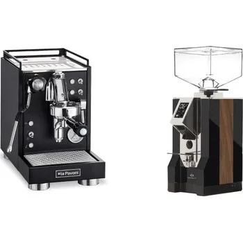 Příprava kávy La Pavoni Mini Cellini, black + Eureka Mignon Specialita, WD…