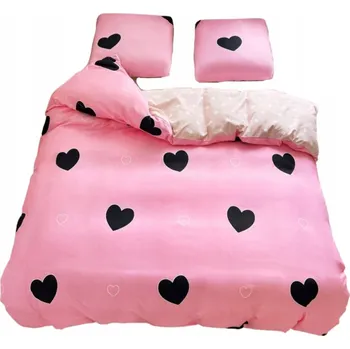 Povlečení GierekHoff POVLEČENÍ 140x200 OBOUSTRANNÁ BAVLNA SADA 2 kusy růžová