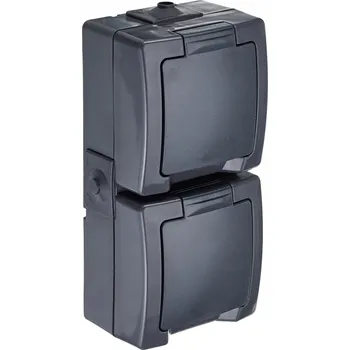 Elektrická zásuvka Elektrická Zásuvka nástěnná Kopp černá