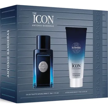 Kosmetická sada Antonio Banderas The Icon Dárková sada, Eau de toilette 50ml + Aftershave balm 75ml