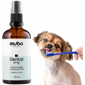 Dentální hygiena Mubo Dental Spray 100ml - přírodní zubní pasta ve spreji pro psy a kočky