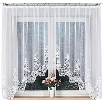 Záclona Hotová záclona Berenika 04304, bílá barva, 160x300 cm