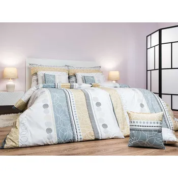 Povlečení Béžové bavlněné povlečení 70x90 cm Zip