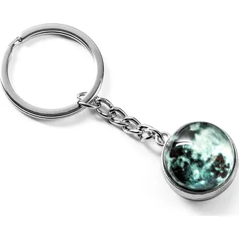 Gadget Master Přívěsek na klíče svíticí skleněný Měsíc