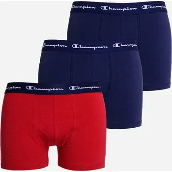 Sada pánského spodního prádla pánské boxerky CHAMPION - RED/NAVY/NAVY - 3 ks - L (Champion Mens Boxer 3Pk)