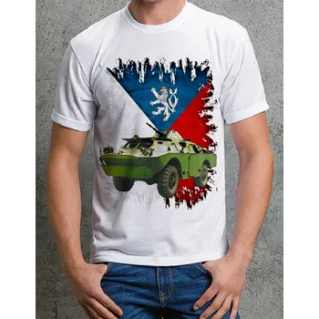 Pánské tričko Pánské vojenské tričko BRDM vel. S (vojenské tričko s armádní technikou )