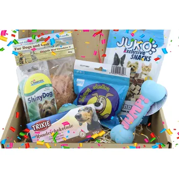 Hračka pro psa HafHaf-shop Dárkový balíček pro psy – KOST Hračka: Modrá kost