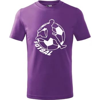 DOBRÝ TRIKO Dětské tričko s potiskem Fotbal Velikost: 134/8 let, Barva: Fialová