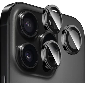 Blueo Sapphire Crystal Original sklo objektivu iPhone 16 Pro iPhone 16 Pro Max černý titan