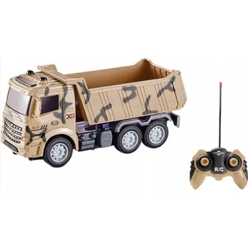 autíčko VOJENSKÝ KAMION NA DÁLKOVÉ OVLÁDÁNÍ S OVLADAČEM RC SVĚTLO AUTO