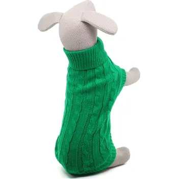 Obleček pro psa Vsepropejska Arnie elastický svetr pro psa Barva: Zelená, Délka zad (cm): 42, Obvod hrudníku: 48 - 54 cm