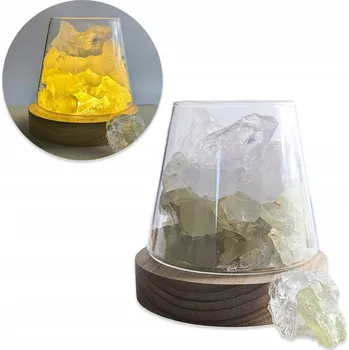 Stojací lampa Aromatická lampa Noční do obýváku ložnice Žluté Bílé Kameny