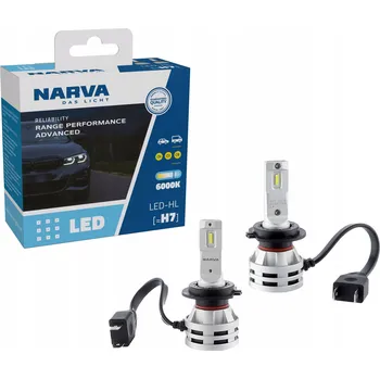 Autožárovka LED ŽÁROVKY H7 NARVA RANGE POWER ADVANCED 6000K 12V/24V