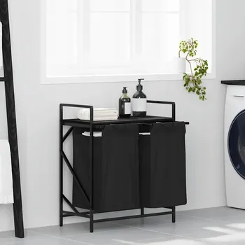 Koš na prádlo Volně stojící koš na prádlo VidaXL 170 l černý