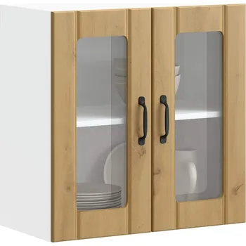 Kuchyňská skříňka Kuchyňská nástěnná skříňka se skleněnými dvířky "Lucca" Artisan Oak, umělé dřevo