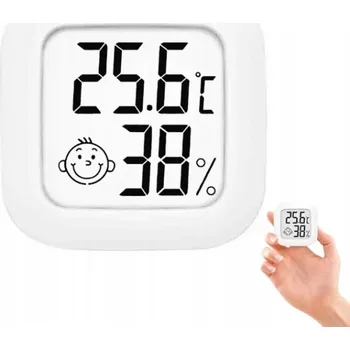 Domácí teploměr Teploměr DDOO LCD VLHKOMĚR POKOJOVÝ teploměr bílý