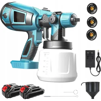 Stříkací pistole ELEKTRICKÁ STŘÍKACÍ PISTOLE 3 TRYSKY MALÍŘSKÁ PISTOLE 900ML 650W