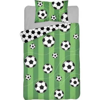 Povlečení Detexpol Fotbal 100 x 135, 40 x 60 cm zipový uzávěr