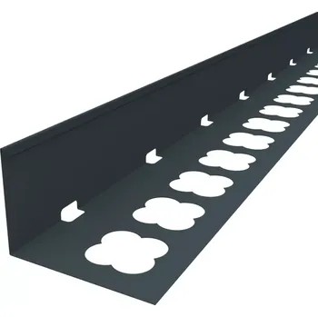 Terasový ukončovací profil L (2000x70) (antracit RAL 7016) (Terasová lišta z hliníkového plechu | tloušťka 1,0 mm | délka 2000 mm | čelní výška 70 mm | antracit RAL 7016)