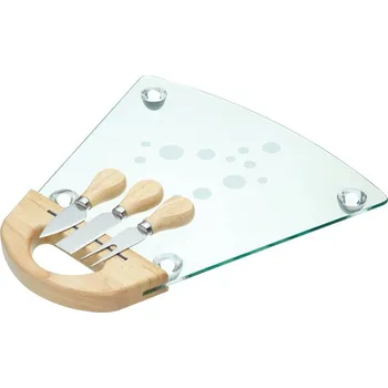 MasterClass Skleněná servírovací sada na sýr Deluxe